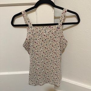 Sezane square neck tank top